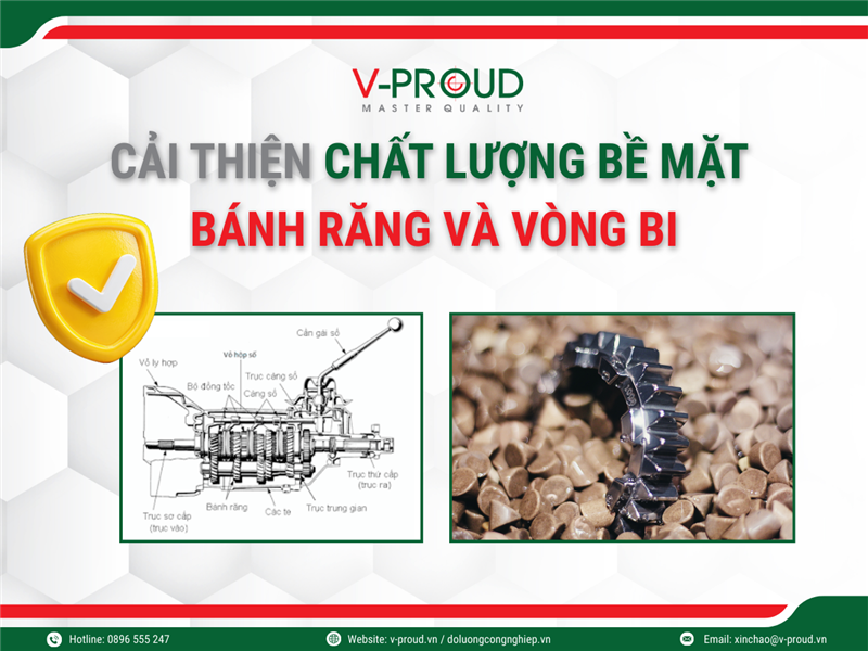 CẢI THIỆN ĐỘ NHÁM BỀ MẶT ĐỂ TĂNG HIỆU SUẤT HỆ THỐNG BÁNH RĂNG VÀ VÒNG BI