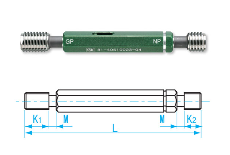 DƯỠNG REN DẠNG TRỤC M4xP0.7-6H